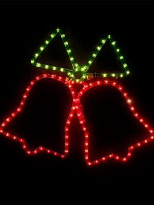 ΚΑΜΠΑΝΕΣ ΔΙΠΛΕΣ 108 LED FLASH ΚΟΚΚΙΝΟ & ΠΡΑΣΙΝΟ ΜΟΝΟΚΑΝΑΛΟΣ ΦΩΤΟΣΩΛΗΝΑΣ 3m IP44 550x550mm ΜΕ ΚΑΛΩΔΙΟ 1.5m