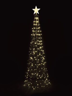 ΧΡΙΣΤΟΥΓΕΝΝΙΑΤΙΚΟ ΔΕΝΤΡΟ ΜΕ ΑΣΤΕΡΙ 384 LED ΣΕ ΣΕΙΡΑ ΣΤΑΘΕΡΑ & FLASH ΘΕΡΜΟ ΛΕΥΚΟ ΜΕ ΚΑΛΩΔΙΟ 10m IP44 220x200x50mm