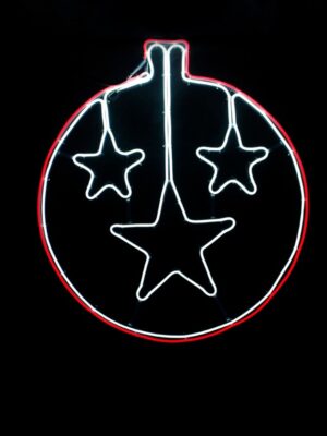 ΑΣΤΕΡΙ ΜΠΑΛΑ 700 LED NEON ΦΩΤΟΣΩΛΗΝΑ 7m SMD ΨΥΧΡΟ ΛΕΥΚΟ ΣΤΑΘΕΡΟ ΚΟΚΚΙΝΟ ΜΕ 1.5m ΚΑΛΩΔΙΟ IP44 600x670mm