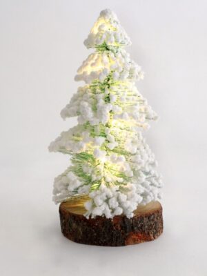 ΤΡΑΠΕΖΙ ΑΠΟ ΠΕΥΚΟ ΧΟΝΙΣΜΕΝΟ 10 MINI LED ΘΕΡΜΟ ΛΕΥΚΟ ΜΕ ΜΠΑΤΑΡΙΕΣ 3ΧAAA IP20 105X105X260mm