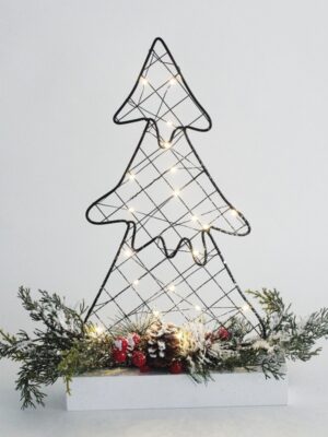 ΔΙΑΚΟΣΜΗΤΙΚΟ ΔΕΝΤΡΟ 30 MINI LED ΘΕΡΜΟ ΛΕΥΚΟ ΜΕ ΜΠΑΤΑΡΙΕΣ 3ΧAA IP20 250Χ50Χ400mm