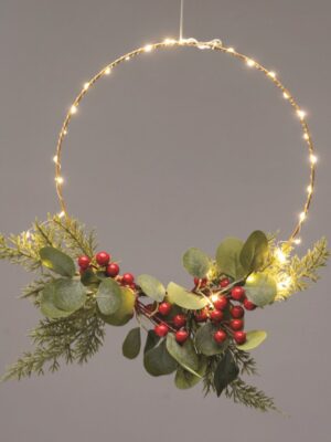 ΚΡΕΜΑΣΤΟ ΔΑΧΤΥΛΙΔΙ ΜΕ ΓΥΛΛΑ & ΜΟΥΡΑ ΔΙΑΚΟΣΜΗΤΙΚ0 40 LED ΘΕΡΜΟ ΜΠΑΤΑΡΙΕΣ 3ΧΑΑΑ (ΔΕΝ ΣΥΜΠ) ΜΕ ΚΑΛΩΔΙΟ 300mm IP20 300mm