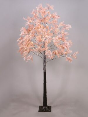 ΔΙΑΚΟΣΜΗΤΙΚΟ ΔΕΝΤΡΟ ΜΕ ΛΟΥΛΟΥΔΙΑ 120 LED ΘΕΡΜΟ ΛΕΥΚΟ ΜΕ ΚΑΛΩΔΙΟ 3M & ΑΝΤΑΠΤΟΡΑ 4,5V IP44 210X210X1800mm