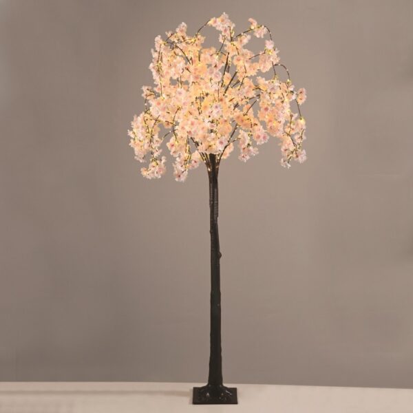 ΔΙΑΚΟΣΜΗΤΙΚΟ ΧΙΟΝΟΔΕΝΤΡΟ  ΜΕ ΑΝΘΗ ΚΕΡΑΣΙΑΣ 320 LED ΘΕΡΜΟ ΛΕΥΚΟ ΜΕ ΚΑΛΩΔΙΟ 5Μ & ΑΝΤΑΠΤΟΡΑ 4,5V IP44 210Χ210Χ150mm