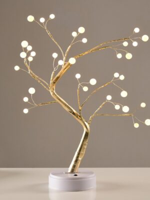 ΔΙΑΚΟΣΜΗΤΙΚΟ ΔΕΝΤΡΟ ME ΦΩΤΕΙΝΕΣ ΜΠΑΛΕΣ 36 LED ΘΕΡΜΟ ΛΕΥΚΟ & ΜΠΑΤΑΡΙΑ 3ΧAA/USB IP20 500mm