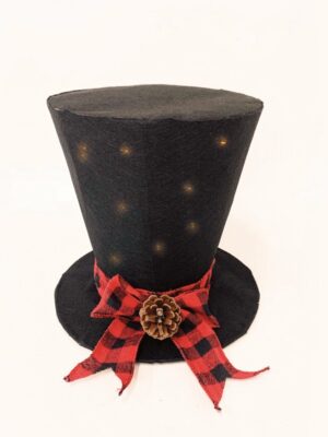 ΜΑΥΡΟ ΥΦΑΣΜΑΤΙΝΟ ΚΑΠΕΛΟ 20 LED ΘΕΡΜ ΛΕΥΚΟ ΜΕ ΜΠΑΤΑΡΙΕΣ 3ΧΑΑ IP20 Φ260Χ250mm