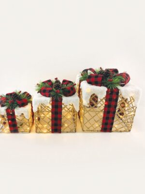 ΔΩΡΑ ΛΕΥΚΑ ΜΕ ΒΑΜΒΑΚΙ ΜΕ ΚΟΚΚΙΝΗ & ΜΑΥΡΗ ΚΟΡΔEΛΑ 90 MINI LED (20+30+40) ΘΕΡΜΟ ΛΕΥΚΟ ΜΕ ΜΠΑΤΑΡΙΕΣ 3XΑΑΑ IP20 300x360x400mm