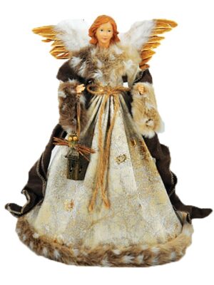 ΚΟΡΥΦΗ ΔΕΝΤΡΟΥ ΥΦΑΣΜΑΤΙNΟΣ ΑΓΓΕΛΟΣ ΜΕ ΜΑΥΡΟ ΦΟΡΕΜΑ 400mm