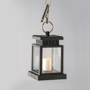 ΦΑΝΑΡΙ ΗΛΙΑΚΟ ΜΑΥΡΟ ME ΚΕΡΙ ΛΕΥΚΟ & 1 LED ΘΕΡΜΟ ΛΕΥΚΟ ΜΠΑΤΑΡΙΕΣ 1xΑΑ 1.2V 300mAhNi ΜΗ ΕΠΑΝΑΦΟΡΤΙΖΟΜΕΝΟ IP44 Φ88x127mm