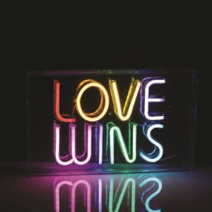 LOVE WINS 120 NEON LED ΛΑΜΠ USB ΚΑΛ 2m ΠΟΛΥΧΡΩΜΑ IP20 31*4,6*19cm 2m ΚΑΛ