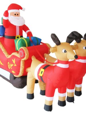 ΦΟΥΣΚΩΤΟ ΕΛΚΗΘΡΟ ΑΓΙΟΣ ΒΑΣΙΛΗΣ & 2 ΤΑΡΑΝΔΟΥΣ 12 LED ΣΤΑΘΕΡΟ ΜΕ ΜΑΥΡΟ ΚΑΛΩΔΙΟ 2M & ΑΝΤΑΠΤΟΡΑ 12V IP44 2500Χ1500mm