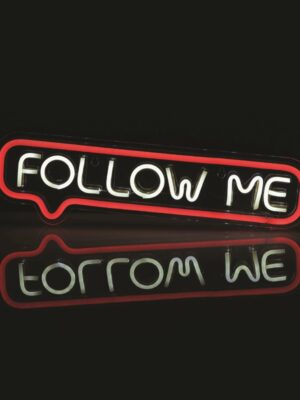 FOLLOW ME 155 NEON LED ΛΑΜΠ USB ΚΑΛ 2m ΨΥΧΡΟ & ΚΟΚΚΙΝΟ IP20 42*1.6*12cm