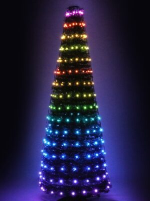 ΧΡΙΣΤΟΥΓΕΝΝΙΑΤΙΚΑ ΛΑΜΠΑΚΙΑ ΧΤΑΠΟΔΙ 12 ΣΕΙΡΕΣx18 ΛΑΜΠΑΚΙΑ ΠΟΛΥΧΡΩΜΟ ΨΥΧΡΟ ΛΕΥΚΟ ΑΝΤΑΠΤΟΡΑ & ΤΗΛΕΧΕΙΡΙΣΤΗΡΙΟ ΜΕ ΜΠΑΤΑΡΙΕΣ (1*CR2032 ΔΕΝ ΣΥΜΠ) & ΚΑΛΩΔΙΟ 5m IP44 100x1800mm