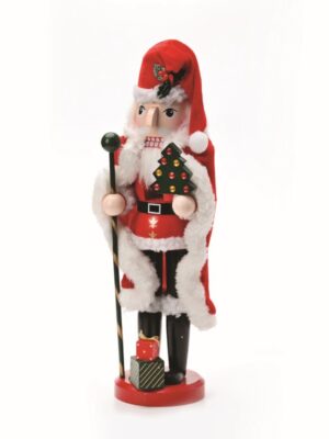 ΚΑΡΥΟΘΡΑΥΣΤΗΣ ΑΗ ΒΑΣΙΛΗΣ ΜΕ ΚΟΚΚΙΝΗ ΚΑΠΑ ΣΚΗΠΤΡΟ & ΔΕΝΤΡΟ Υ300mm