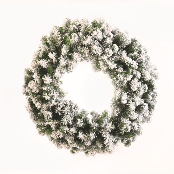 ΧΡΙΣΤΟΥΓΕΝΝΙΑΤΙΚΟ ΣΤΕΦΑΝΙ ΧΙΟΝΙΣΜΕΝΟ PVC 500mm