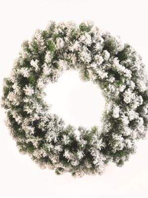 ΧΡΙΣΤΟΥΓΕΝΝΙΑΤΙΚΟ ΣΤΕΦΑΝΙ ΧΙΟΝΙΣΜΕΝΟ PVC 760mm