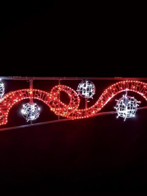 ΕΠΙΣΤΗΛΟ ΔΙΑΚΟΣΜΗΤΙΚΟ ΚΟΡΔΕΛΑ ΜΕ ΜΠΑΛΕΣ ΔΕΞΙΑ 512 LED ΜΟΝΟΚΑΝΑΛΟ 6m & LED 16m ΛΑΜΠΑΚΙΑ ΣΕ ΣΕΙΡΑ ΘΕΡΜΟ & ΨΥΧΡΟ ΛΕΥΚΟ ΣΤΑΘΕΡΑ ΜΕ 1.5m ΚΑΛΩΔΙΟ IP65 2000x600mm