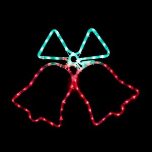 ΔΙΠΛΕΣ ΚΑΜΠΑΝΕΣ ΜΟΝΟΚΑΝΑΛΟΣ ΦΩΤΟΣΩΛΗΝΑΣ 72 LED 3m ΚΟΚΚΙΝΟ & ΠΡΑΣΙΝΟ IP44 550x550mm ΜΕ 1.5m ΚΑΛΩΔΙΟ