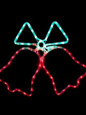 ΔΙΠΛΕΣ ΚΑΜΠΑΝΕΣ ΜΟΝΟΚΑΝΑΛΟΣ ΦΩΤΟΣΩΛΗΝΑΣ 72 LED 3m ΚΟΚΚΙΝΟ & ΠΡΑΣΙΝΟ IP44 550x550mm ΜΕ 1.5m ΚΑΛΩΔΙΟ