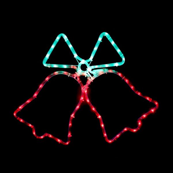 ΔΙΠΛΕΣ ΚΑΜΠΑΝΕΣ ΜΟΝΟΚΑΝΑΛΟΣ ΦΩΤΟΣΩΛΗΝΑΣ 72 LED 3m ΚΟΚΚΙΝΟ & ΠΡΑΣΙΝΟ IP44 550x550mm ΜΕ 1.5m ΚΑΛΩΔΙΟ