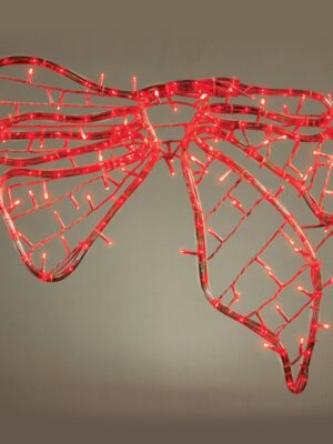 "BOW" 96 LED ΣΧΕΔΙΟ 4m ΜΟΝΟΚΑΝΑΛ ΦΩΤΟΣΩΛ & 96 LED ΛΑΜΠΑΚ ΣΕΙΡΑ ANTAΠΤ 36VDC RED IP44 60x45cm