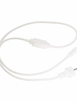 ΚΑΛΩΔΙΟ ΛΕΥΚΟ ΜΕ ΦΙΣ & ΣΥΝΔΕΣΜΟ ΓΙΑ ΣΧΕΔΙΟ LED ΜΟΝΟΚΑΝΑΛΟΥ ΦΩΤΟΣΩΛΗΝΑ IP44 1.5m