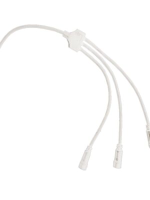 ΚΑΛΩΔΙΟ ΛΕΥΚΟ ΣΥΝΔΕΣΜΟΣ ΓΙΑ ΣΧΕΔΙΟ ΜΟΝΟΚΑΝΑΛΟΥ ΦΩΤΟΣΩΛΗΝΑ 1 ΣΕ 3 IP44 0.5m