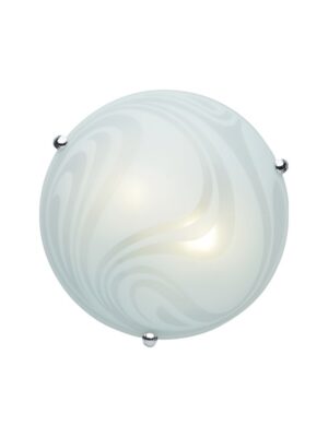 PELAGOS-ΦΩΤΙΣΤΙΚΟ ΕΠΙΤΟΙΧΟ/ΟΡΟΦΗΣ ΑΣΗΜΙ ΓΥΑΛΛΙΝΗ ΣΥΜΒΑΤΙΚΟ 3XE27 IP20 40X9X40CM