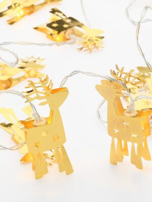 ΧΡΙΣΤΟΥΓΕΝΝΙΑΤΙΚΑ ΔΙΑΚΟΣΜΗΤΙΚΑ ΛΑΜΠΑΚΙΑ ΤΑΡΑΝΔΟΣ ΜΕΤΑΛΛΙΚΟ 10 LED ΣΕ ΣΕΙΡΑ ΘΕΡΜΟ ΛΕΥΚΟ ΜΠΑΤΑΡΙΕΣ 2xΑΑ ΜΕ ΚΑΛΩΔΙΟ ΔΙΑΦΑΝΟ 300mm IP20 1350mm