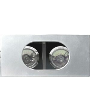 ΚΟΝΣΟΛΑ ΚΙΝΗΤΗ ΧΩΝΕΥΤΗ ΚΡΥΦΟΥ ΦΩΤΙΣΜΟΥ ΑΤΣΑΛΙ ΓΚΡΙ ΣΥΜΒΑΤΙΚΟ 2xM16 IP20 180x91x97mm