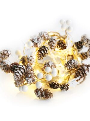 ΛΑΜΠΑΚΙΑ ΔΙΑΚΟΣΜΗΤΙΚΑ ΣΧΕΔΙΟ ΧΡΙΣΤΟΥΓΕΝΝΙΑΤΙΚΗ ΓΙΡΛΑΝΤΑ ΜΕ ΑΣΤΕΡΙΑ ΛΕΥΚΟ 20 MINI LED ΘΕΡΜΟ ΛΕΥΚΟ ΜΕ ΜΠΑΤΑΡΙΑ 2xAA