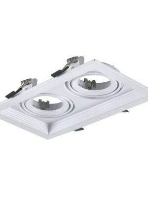 WHITE COLOR ΣΠΟΤ 2xGU10 130x225