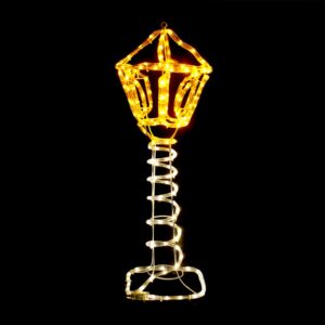 ΦΩΤΙΣΤΙΚΟ ΜΟΝΟΚΑΝΑΛΟΣ ΦΩΤΟΣΩΛΗΝΑΣ 168 LED 7m ΛΕΥΚΟ & ΚΙΤΡΙΝΟ FLASH IP44 270x270x800mm ΜΕ 1.5m ΚΑΛΩΔΙΟ