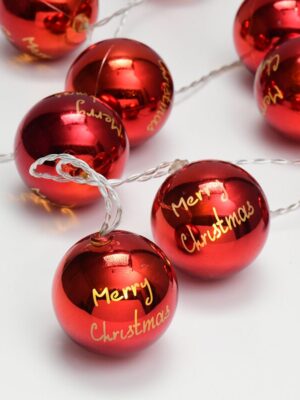 ΧΡΙΣΤΟΥΓΕΝΝΙΑΤΙΚΑ ΔΙΑΚΟΣΜΗΤΙΚΑ ΛΑΜΠΑΚΙΑ ΠΛΑΣΤΙΚΑ ΚΟΚΚΙΝΟ 10 LED ΣΕ ΣΕΙΡΑ ΘΕΡΜΟ ΛΕΥΚΟ ΜΠΑΤΑΡΙΕΣ 3xΑΑ ΜΕ ΚΑΛΩΔΙΟ ΔΙΑΦΑΝΟ 300mm IP20 1350mm