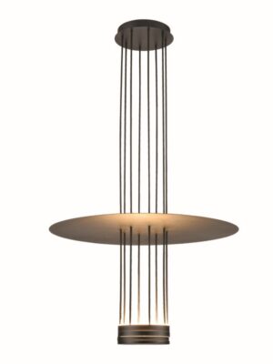 NETTO ΚΡΕΜΑΣΤΟ ΦΩΤΙΣΤΙΚΟ ELIA ΜΑΥΡΟ ΜΕΤΑΛΛΙΚΟ LED 18W 3000K 1260LM IP20 600X1040ΜM