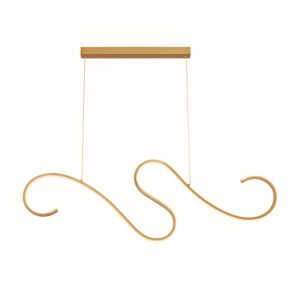 NETTO ΦΩΤΙΣΤΙΚΟ ΚΡΕΜΑΣΤΟ ΧΡΥΣΟ ΑΛΟΥΜΙΝΙΟ LED 27W 3000K 1890Lm IP20 1099Χ1750mm