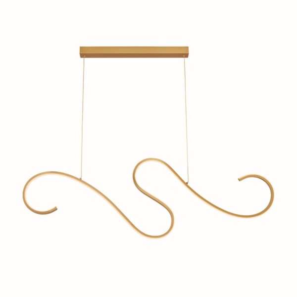 NETTO ΦΩΤΙΣΤΙΚΟ ΚΡΕΜΑΣΤΟ ΧΡΥΣΟ ΑΛΟΥΜΙΝΙΟ LED 27W 3000K 1890Lm IP20 1099Χ1750mm