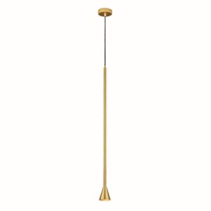 ΚΡΕΜΑΣΤΟ Φ/Σ 1ΧGU10 CLOUZOT ΧΡΥΣΟ ΜΕΤ/ΚΟ IP20 D7,5XD10XH190CM