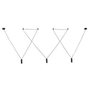 NETTO ΦΩΤΙΣΤΙΚΟ ΚΡΕΜΑΣΤΟ ΑmmΩΔΕΣ ΜΑΥΡΟ ΑΛΟΥΜΙΝΙΟ ΣΥΜΒΑΤΙΚΟ 3ΧG9 IP20 Φ36Χ130mm