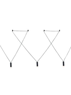 NETTO ΦΩΤΙΣΤΙΚΟ ΚΡΕΜΑΣΤΟ ΑmmΩΔΕΣ ΜΑΥΡΟ ΑΛΟΥΜΙΝΙΟ ΣΥΜΒΑΤΙΚΟ 3ΧG9 IP20 Φ36Χ130mm