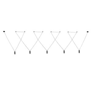 NETTO ΦΩΤΙΣΤΙΚΟ ΚΡΕΜΑΣΤΟ ΑmmΩΔΕΣ ΜΑΥΡΟ ΑΛΟΥΜΙΝΙΟ ΣΥΜΒΑΤΙΚΟ 5ΧG9 IP20 Φ36Χ130mm