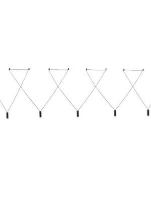 NETTO ΦΩΤΙΣΤΙΚΟ ΚΡΕΜΑΣΤΟ ΑmmΩΔΕΣ ΜΑΥΡΟ ΑΛΟΥΜΙΝΙΟ ΣΥΜΒΑΤΙΚΟ 5ΧG9 IP20 Φ36Χ130mm