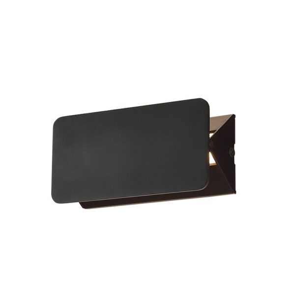 PYRAMID-ΦΩΤΙΣΤΙΚΟ ΕΠΙΤΟΙΧΟ ΜΑΥΡΟ ΑΛΟΥΜΙΝΙΟΥ LED SMD 5W 3000K 450LM IP20  16X8X5,5CM