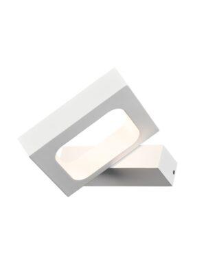 CYCLOP-ΦΩΤΙΣΤΙΚΟ ΕΠΙΤΟΙΧΟ ΛΕΥΚΟ ΑΛΟΥΜΙΝΙΟΥ LED COB 6W 3000K 540LM IP20  14,5X13X3CM