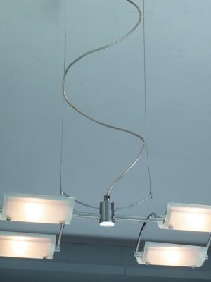 NETTO ΦΩΤΙΣΤΙΚΟ ΚΡΕΜΑΣΤΟ ΧΡΩΜΙΟ ΜΕΤΑΛΛΙΚΟ ΣΥΜΒΑΤΙΚΟ 4ΧG9 IP20 550Χ320Χ1200mm