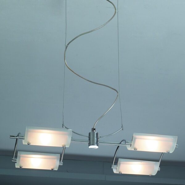 NETTO ΦΩΤΙΣΤΙΚΟ ΚΡΕΜΑΣΤΟ ΧΡΩΜΙΟ ΜΕΤΑΛΛΙΚΟ ΣΥΜΒΑΤΙΚΟ 4ΧG9 IP20 550Χ320Χ1200mm