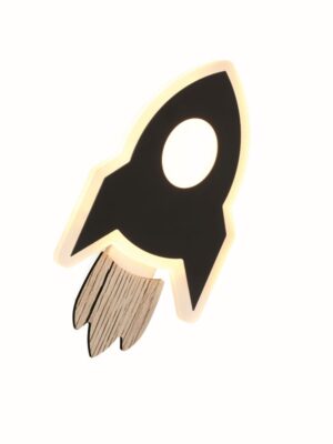 NETTO ΕΠΙΤΟΙΧΟ ΦΩΤΙΣΤΙΚΟ ΜΑΥΡΟ MDF LED 5.5W 3000K 385LM 240X130X380ΜM