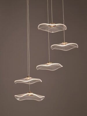 ΚΡΕΜΑΣΤΟ Φ/Σ LED 25W 3000K 1750LM NINFEA ΟΡΕΙΧΑΛΚΟ ΜΕΤ/ΚΟ IP20 D55XH260CM