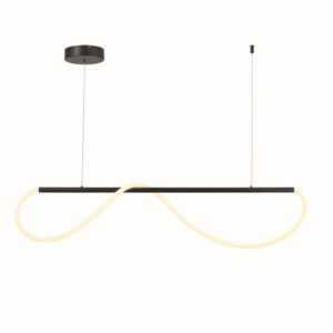 KYMA-ΦΩΤΙΣΤΙΚΟ ΚΡΕΜΑΣΤΟ ΜΑΥΡΟ ΜΑΤ ΜΕΤΑΛΛΙΚΟ LED SMD 36W 3000Κ 2000LM IP20 1200Χ60Χ2150ΜΜ