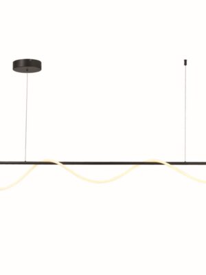 KYMA-ΦΩΤΙΣΤΙΚΟ ΚΡΕΜΑΣΤΟ ΜΑΥΡΟ ΜΑΤ ΜΕΤΑΛΛΙΚΟ LED SMD 60W 3000Κ 3300LM IP20 1900Χ60Χ2150ΜΜ